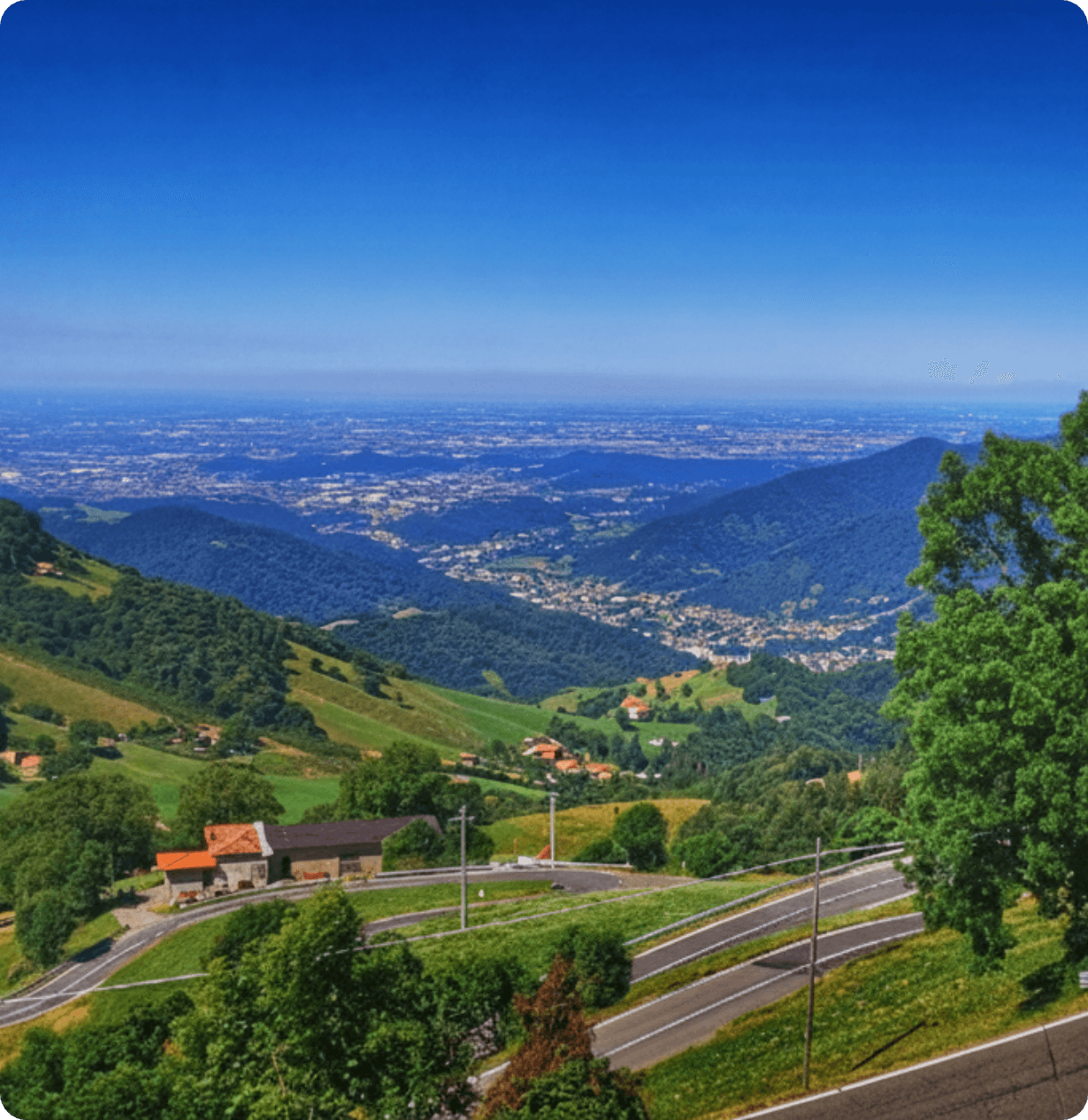 Tra i colli di San Fermo e le acque del Lago d'Iseo